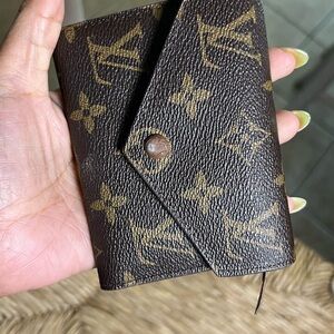 Brown and Tan Monogram inspired Wallet Small